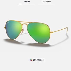 Ray-Ban Aviator Green Flash Lenses